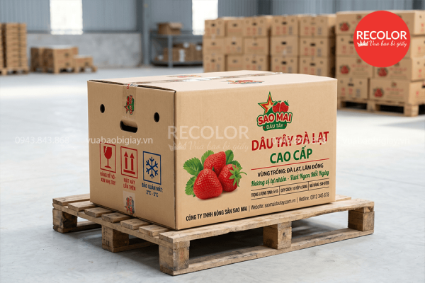 Thùng carton đựng dâu tây sản xuất theo yêu cầu 10 Chọn kết cấu thùng phù hợp