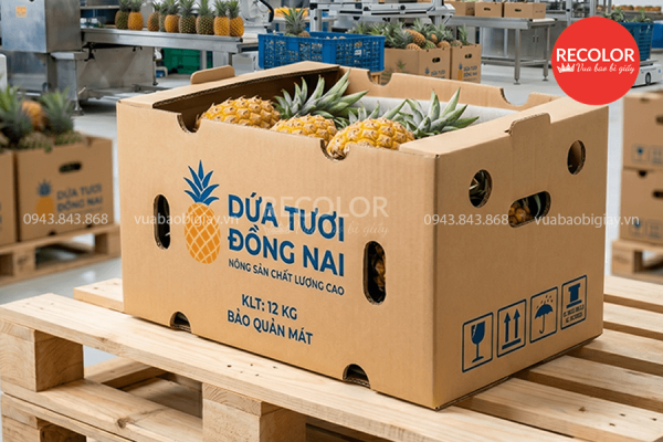 Lưu ý khi tìm nhà cung cấp thùng carton đựng dứa theo yêu cầu