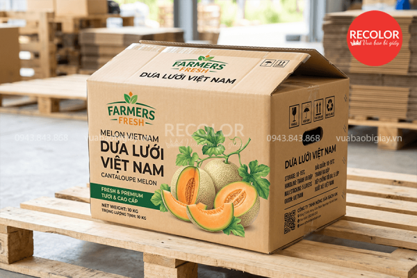 Thùng carton đựng dưa lưới sản xuất và in ấn theo yêu cầu 15 Quy trình sản xuất thùng carton đựng dưa lưới