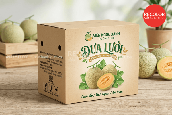 Thùng carton đựng dưa lưới sản xuất và in ấn theo yêu cầu 4 Đặc điểm của thùng carton đựng dưa lưới