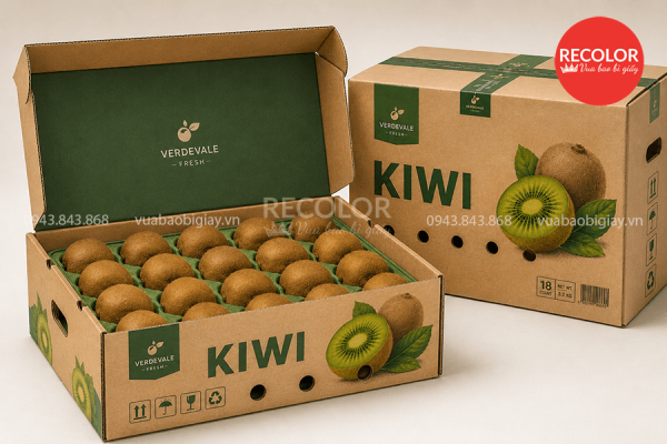 Cần lưu ý những tiêu chí gì khi đặt sản xuất thùng carton đựng Kiwi xuất khẩu