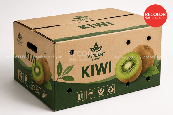 Cần lưu ý những tiêu chí gì khi đặt sản xuất thùng carton đựng Kiwi xuất khẩu
