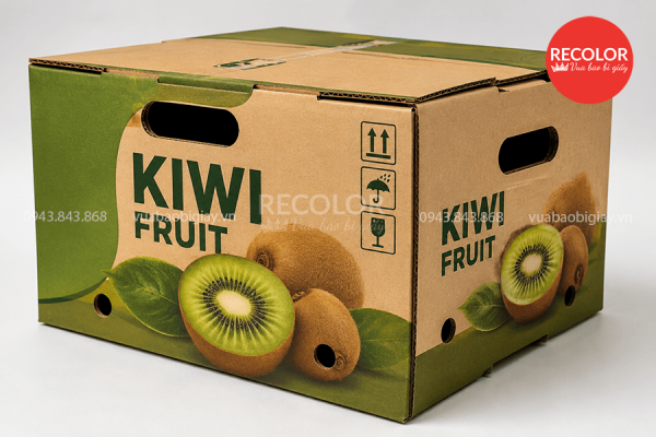 Đặc điểm và cấu tạo thùng carton đựng Kiwi xuất khẩu
