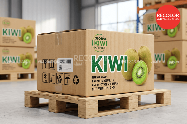 Đặc điểm và cấu tạo thùng carton đựng Kiwi xuất khẩu