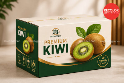Thùng carton đựng Kiwi in ấn theo yêu cầu
