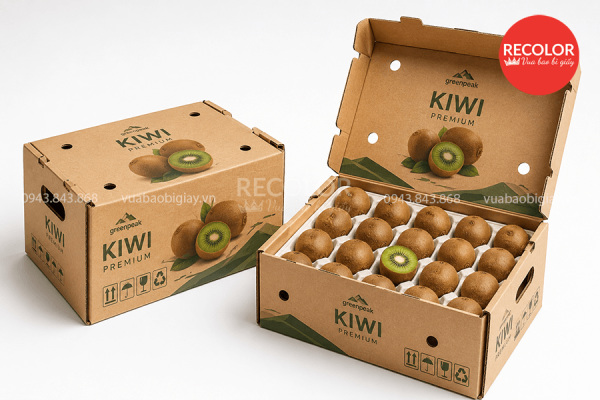 Đặc điểm và cấu tạo thùng carton đựng Kiwi xuất khẩu