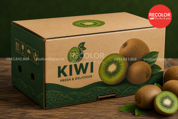 Cần lưu ý những tiêu chí gì khi đặt sản xuất thùng carton đựng Kiwi xuất khẩu