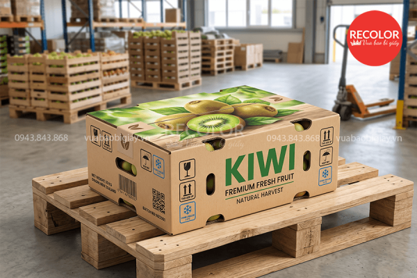 Kích thước thùng carton đựng Kiwi xuất khẩu