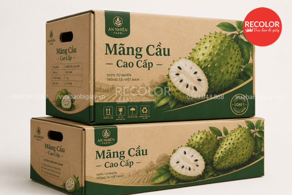 Công nghệ in thùng carton đựng mãng cầu