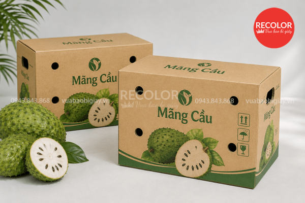 Quy trình sản xuất thùng carton đựng mãng cầu tại xưởng