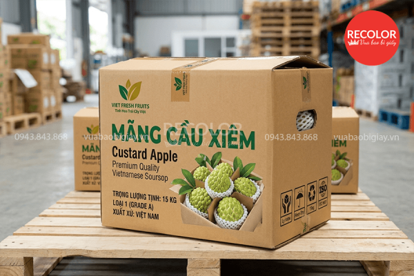 Lợi ích khi sử dụng thùng carton đựng mãng cầu