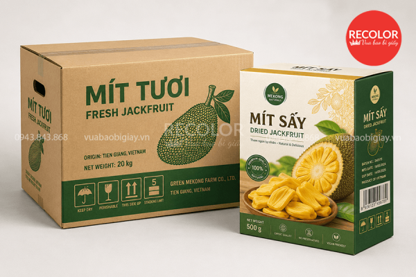 Quy trình sản xuất thùng carton đựng mít theo yêu cầu