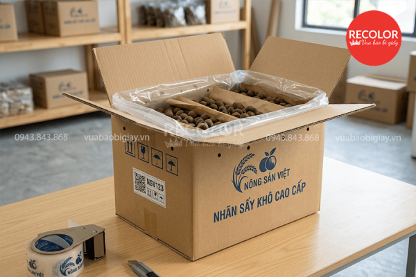 Thùng carton đựng nhãn sản xuất và in ấn theo yêu cầu 6 Đặc điểm của thùng carton đựng nhãn