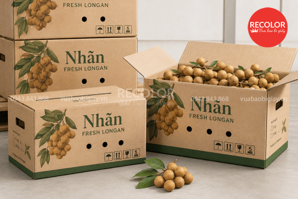 Thùng carton đựng nhãn sản xuất và in ấn theo yêu cầu 1 Thùng carton đựng nhãn sản xuất và in ấn theo yêu cầu