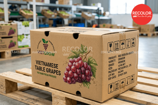 Các tiêu chuẩn đánh giá thùng carton đựng nho chất lượng cao