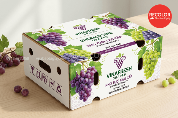 Ưu điểm thùng carton đựng nho