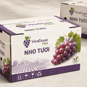 Thùng carton đựng nho sản xuất kích thước tùy chỉnh theo yêu cầu