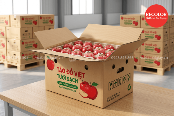Kinh nghiệm lựa chọn nhà cung cấp thùng carton đựng táo phù hợp