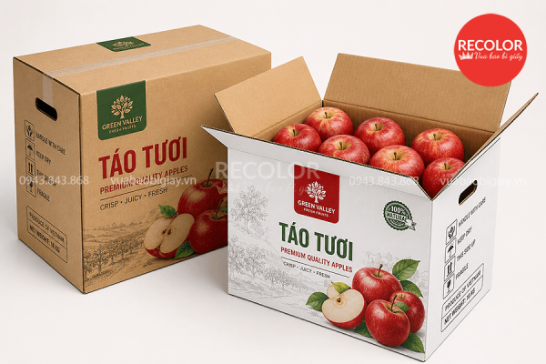 Kinh nghiệm lựa chọn nhà cung cấp thùng carton đựng táo phù hợp