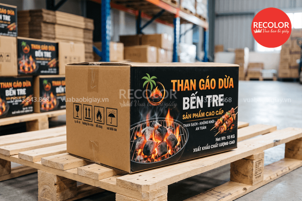 Công nghệ in thùng carton đựng than