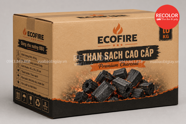 Quy trình sản xuất thùng carton đựng than đạt chuẩn tại RECOLOR