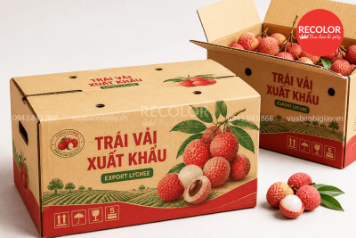 Thùng carton đựng vải xuất khẩu sản xuất và in ấn theo yêu cầu