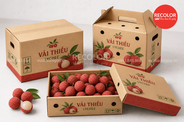 Thùng carton đựng vải xuất khẩu sản xuất và in ấn theo yêu cầu 6 Về quy cách và cấu tạo thùng