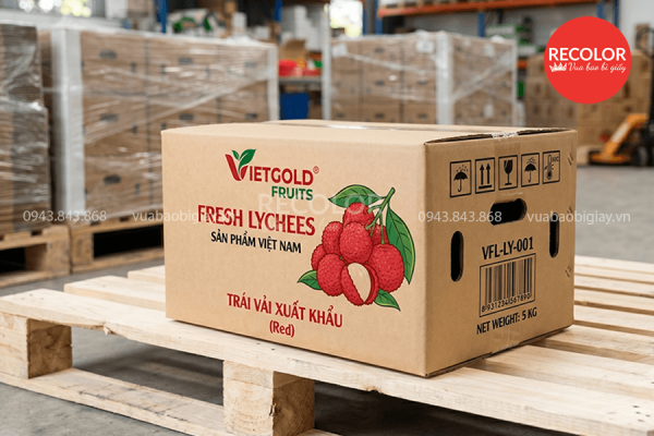 Thùng carton đựng vải xuất khẩu sản xuất và in ấn theo yêu cầu 8 Về in ấn và các thông tin in ấn cần thiết