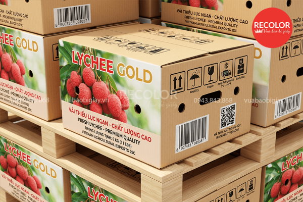 Thùng carton đựng vải xuất khẩu sản xuất và in ấn theo yêu cầu 10 Về in ấn và các thông tin in ấn cần thiết