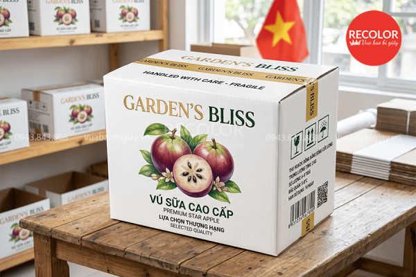 Công nghệ in ấn cho thùng carton đựng vú sữa