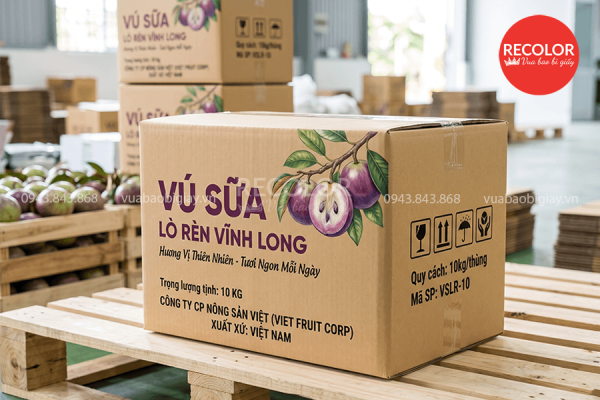 Lưu ý gì khi lựa chọn và đặt mua thùng carton đựng vú sữa