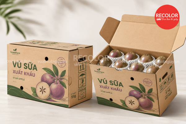 Lưu ý gì khi lựa chọn và đặt mua thùng carton đựng vú sữa