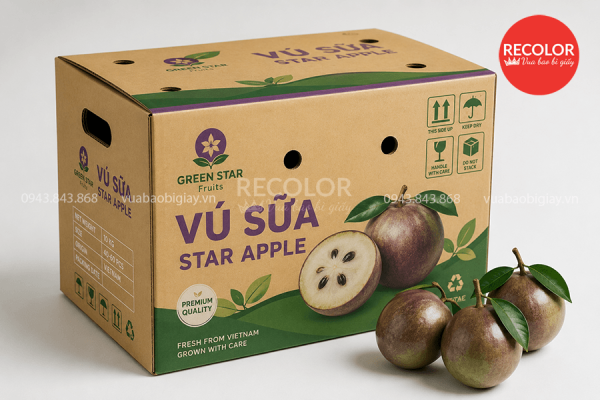 Công nghệ in ấn cho thùng carton đựng vú sữa