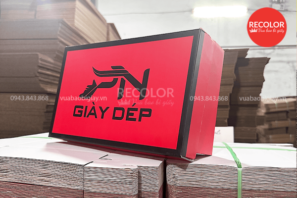In hộp carton đựng giày