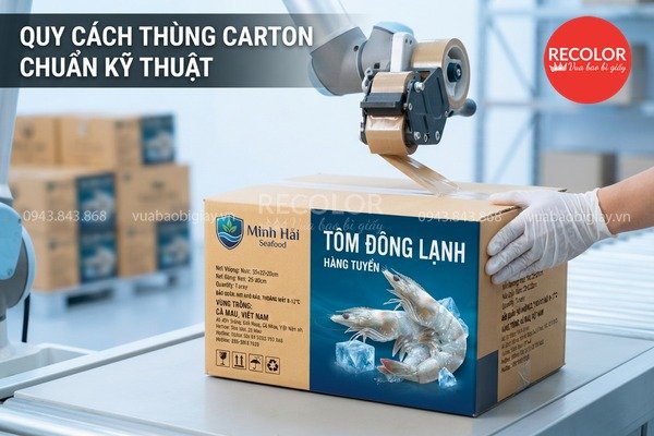 Bảng tiêu chuẩn quy cách thùng carton