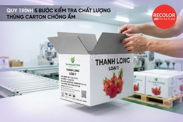 quy trình kiểm tra thùng carton chống ẩm chuẩn kỹ thuật