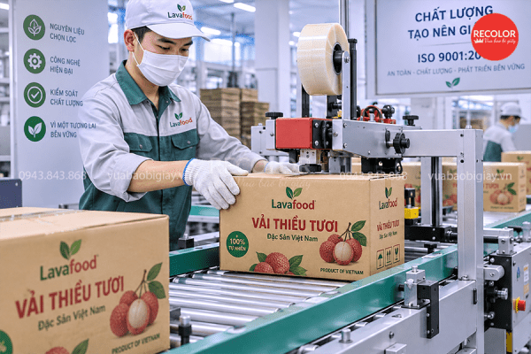 Quy trình các bước sản xuất thùng carton bồi offset chuẩn